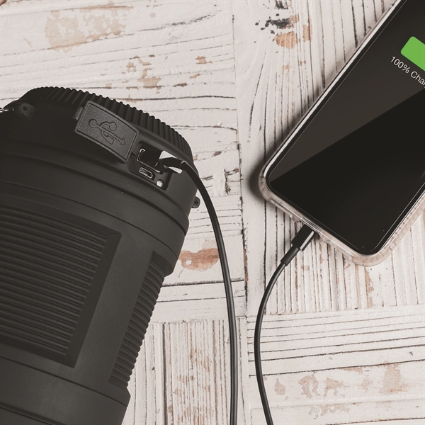 A rechargeable pop-up lantern, flashlight, power bank with a special flame... from ASI 46170 Compass Industries Inc