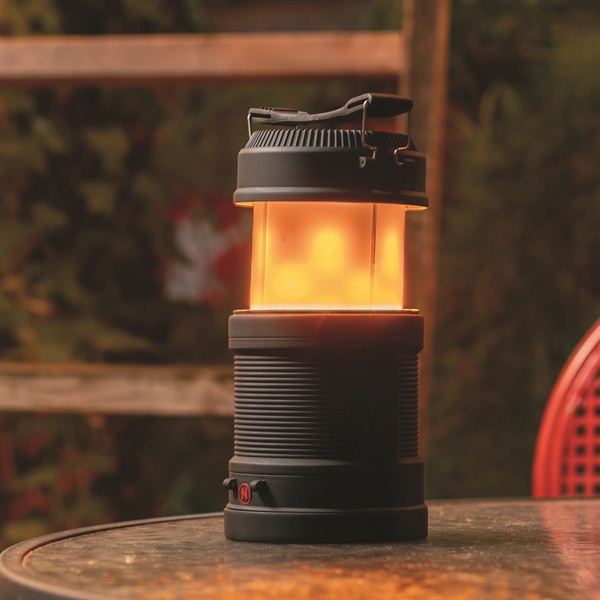 A rechargeable pop-up lantern, flashlight, power bank with a special flame... from ASI 46170 Compass Industries Inc