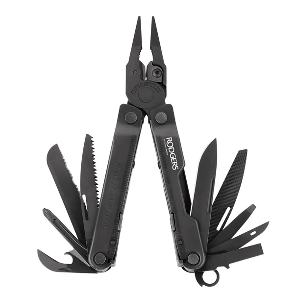 Customize Leatherman, makers of the best USA-Made Multiool. Rebar in Black.... from ASI 46170 Compass Industries Inc