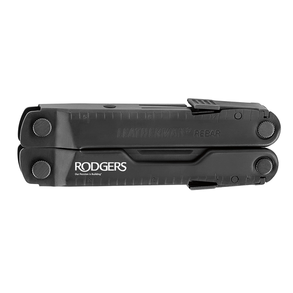 Customize Leatherman, makers of the best USA-Made Multiool. Rebar in Black.... from ASI 46170 Compass Industries Inc