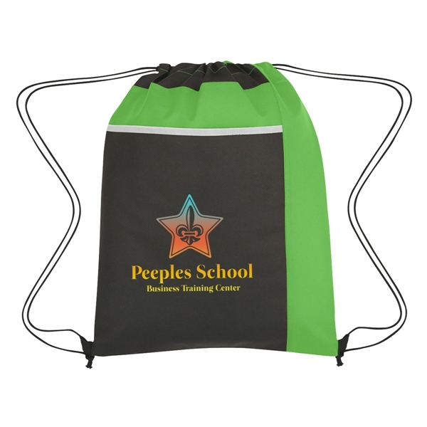 Non-Woven Pocket Sports Pack. Made Of 80 Gram Non-Woven, Coated Water-Resistant... from ASI 61125 Hit Promotional Products / Hit®