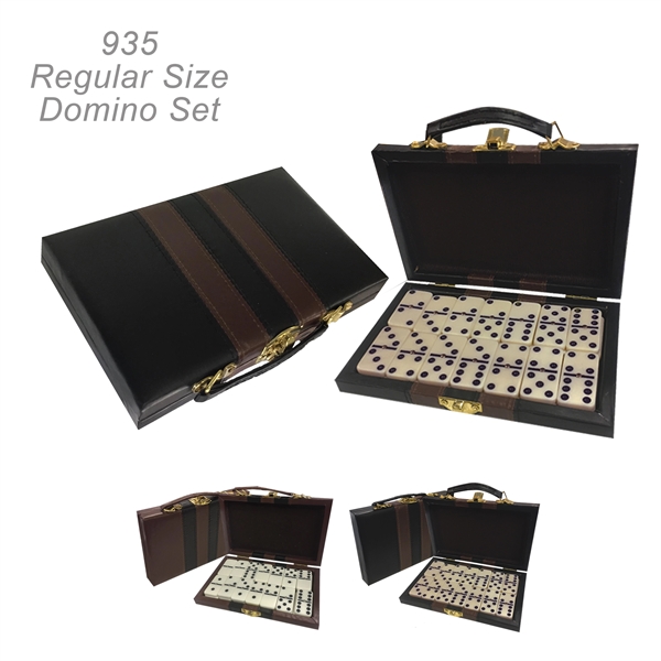 Large domino set, with metal spinners and storage case - Ready... from ASI 45100 Chulani Promotional Products, Inc / Competitive Edge Innovations/Chulani