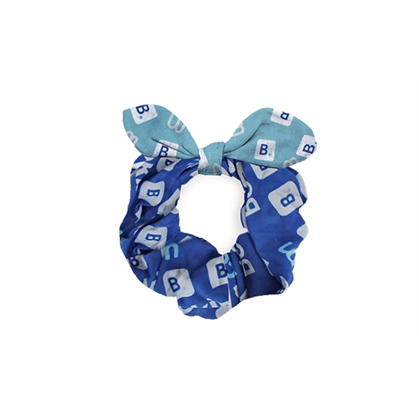 Full-color, full-bleed scrunchie with ability to add hang tag and woven... from ASI 45657 Pop! Promos