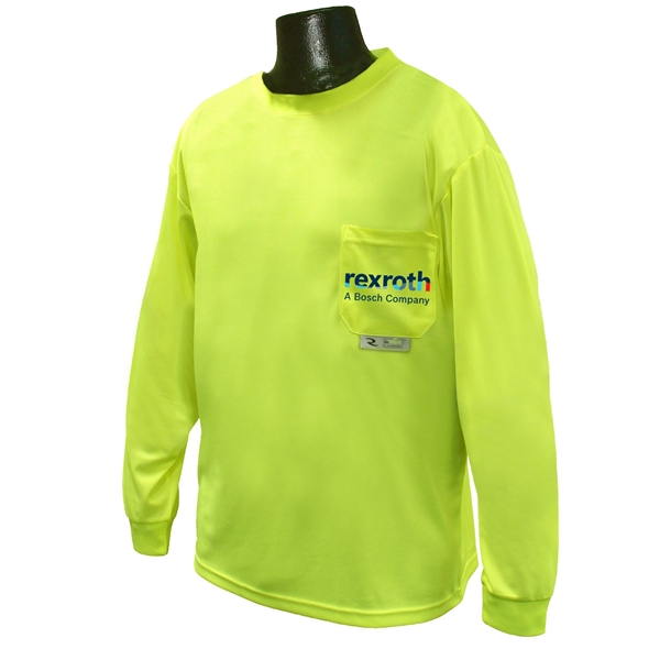 Non-Rated Long Sleeve safety T-shirt with Max-Dri, Moisture Wicking Mesh.... from ASI 46170 Compass Industries Inc