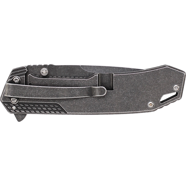 A Smith & Wesson Knife with stone washed high carbon stainless-steel... from ASI 46170 Compass Industries Inc