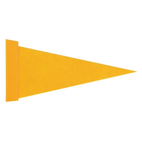 4" x 10" Felt pennant with edge strip.... from ASI 77280 Pepco Poms / Pepco Poms