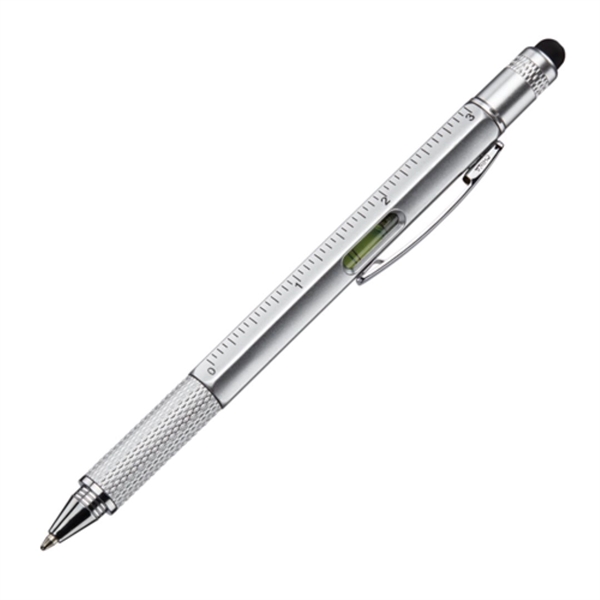 Plastic 5-in-1 ballpoint pen, stylus, ruler, level and star/slot screwdriver... from ASI 84592 St Regis Group