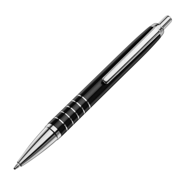 Metal click action ballpoint pen with chrome trim... from ASI 84592 St Regis Group