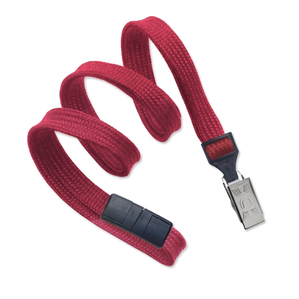 Available Same Day! These blank flat braided polyester lanyards come with... from ASI 79898 Promovision / PROMOVISION