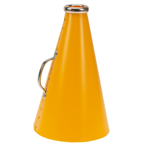 Blank megaphone made of plastic with steel handle and aluminum mouthpiece.... from ASI 77280 Pepco Poms / Pepco Poms