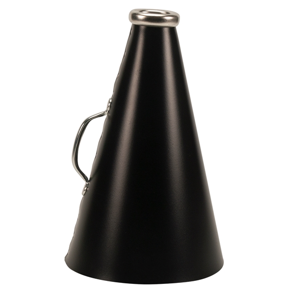 Blank megaphone made of plastic with steel handle and aluminum mouthpiece.... from ASI 77280 Pepco Poms / Pepco Poms
