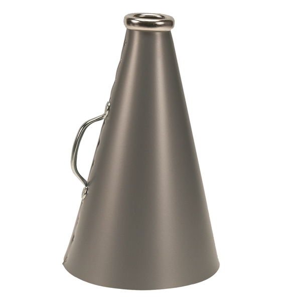 Blank megaphone made of plastic with steel handle and aluminum mouthpiece.... from ASI 77280 Pepco Poms / Pepco Poms