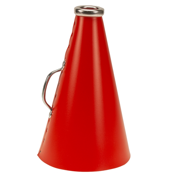 Blank megaphone made of plastic with steel handle and aluminum mouthpiece.... from ASI 77280 Pepco Poms / Pepco Poms