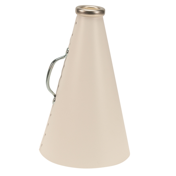 Blank megaphone made of plastic with steel handle and aluminum mouthpiece.... from ASI 77280 Pepco Poms / Pepco Poms