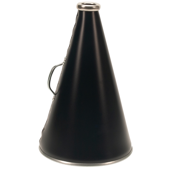 Blank megaphone made of plastic with steel handle and aluminum mouthpiece.... from ASI 77280 Pepco Poms / Pepco Poms