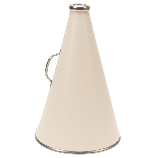 Blank megaphone made of plastic with steel handle and aluminum mouthpiece.... from ASI 77280 Pepco Poms / Pepco Poms