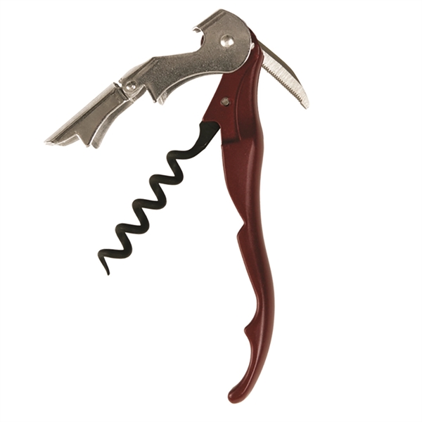 Classic corkscrew with double-lever and a knife blade and cap lifter.... from ASI 55450 Franmara Inc