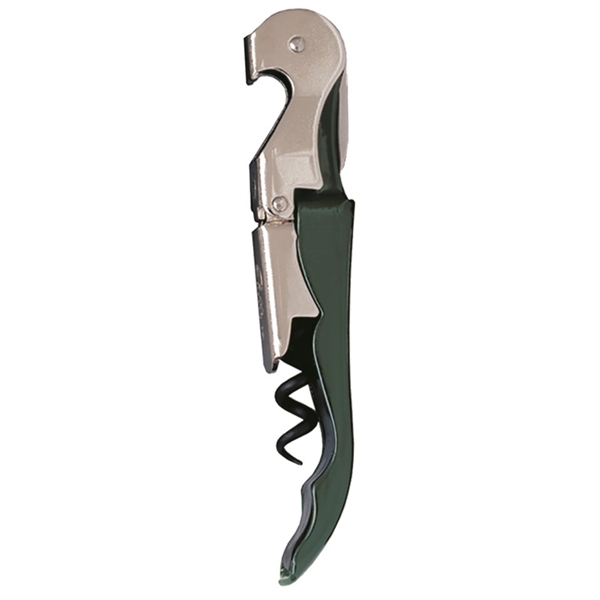 Waiter's corkscrew that features a contoured steel handle and a serrated... from ASI 55450 Franmara Inc