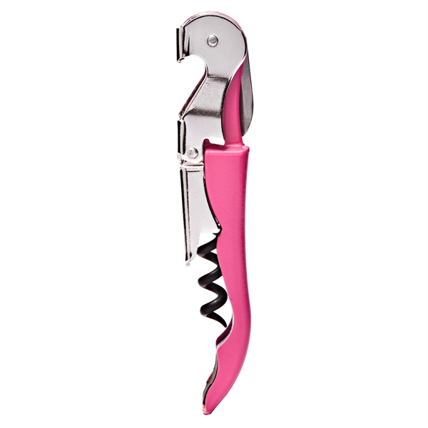 Waiter's corkscrew that features a contoured steel handle and a serrated... from ASI 55450 Franmara Inc