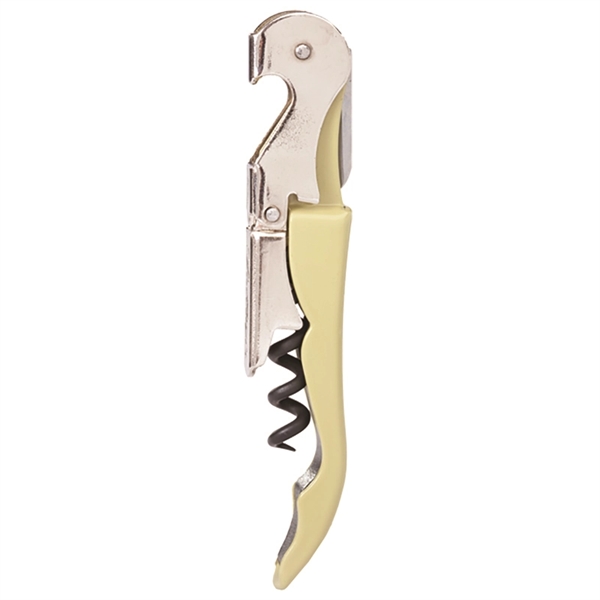 Waiter's corkscrew that features a contoured steel handle and a serrated... from ASI 55450 Franmara Inc