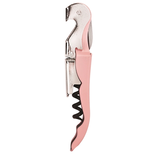 Waiter's corkscrew that features a contoured steel handle and a serrated... from ASI 55450 Franmara Inc