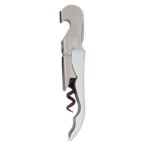 Waiter's corkscrew that features a contoured steel handle and a serrated... from ASI 55450 Franmara Inc
