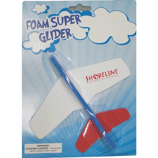 5 1/2" soft foam airplane glider toy.... from ASI 63549 Jornik Manufacturing Corp / Jornik