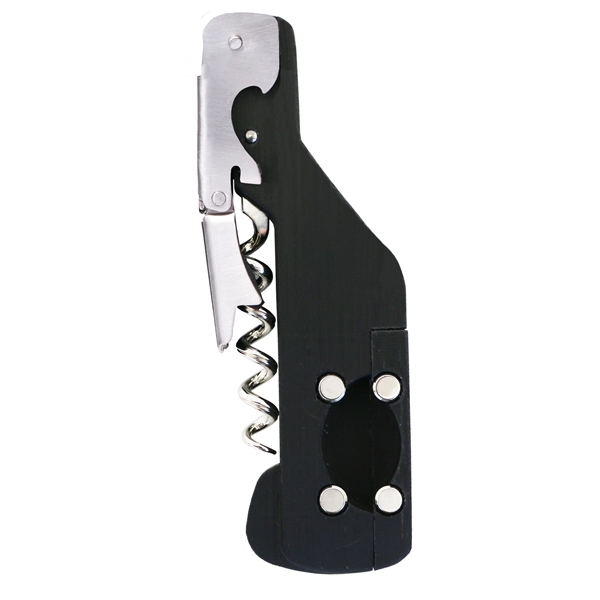 Compact waiter's corkscrew that features an extendable four-wheel foil cutter.... from ASI 55450 Franmara Inc