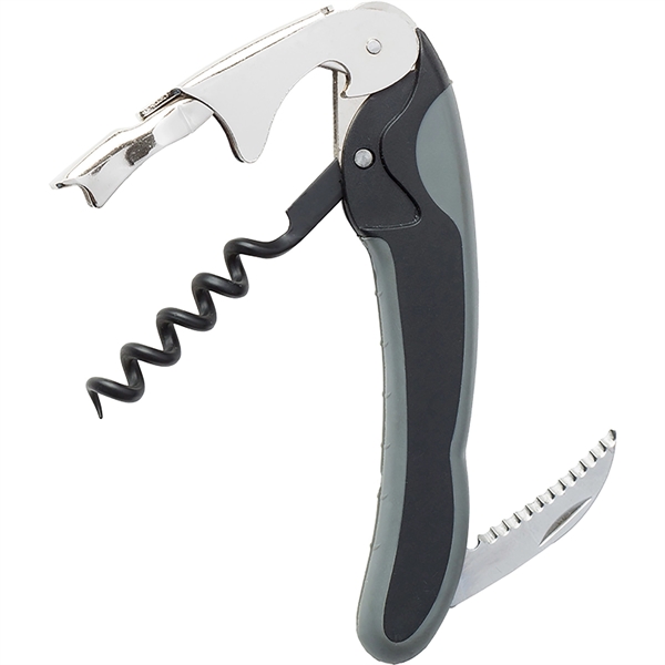Bi-color, two-lever corkscrew with binary enmeshed levers combining to make it... from ASI 55450 Franmara Inc