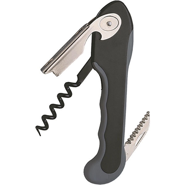 Waiter's corkscrew that features a crescent opening in the handle.... from ASI 55450 Franmara Inc
