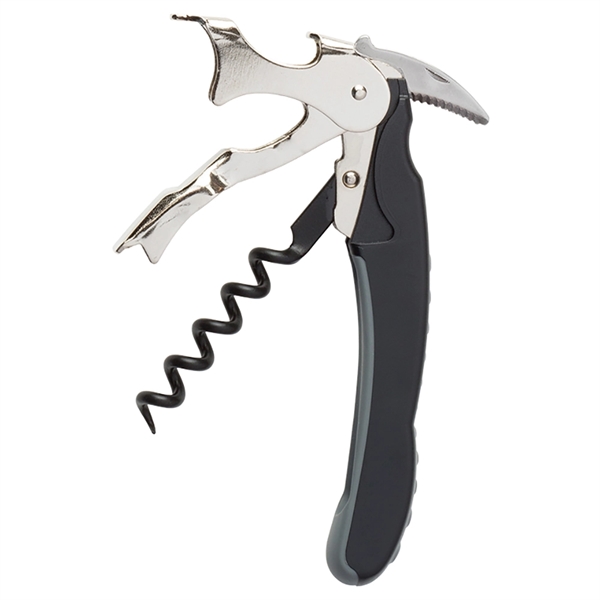 Soft-touch waiter's corkscrew that features a two-step extraction system and two-color... from ASI 55450 Franmara Inc