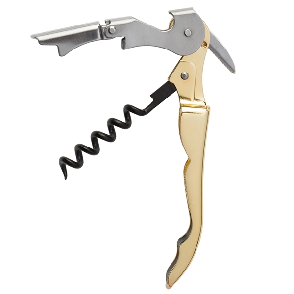 Corkscrew that features a non-stick coated spiral with a gold-plated handle.... from ASI 55450 Franmara Inc