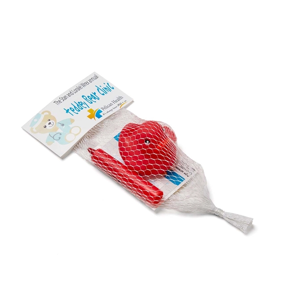 Bathtub crayon and rubber duck in mesh package with full color... from ASI 63549 Jornik Manufacturing Corp / Jornik