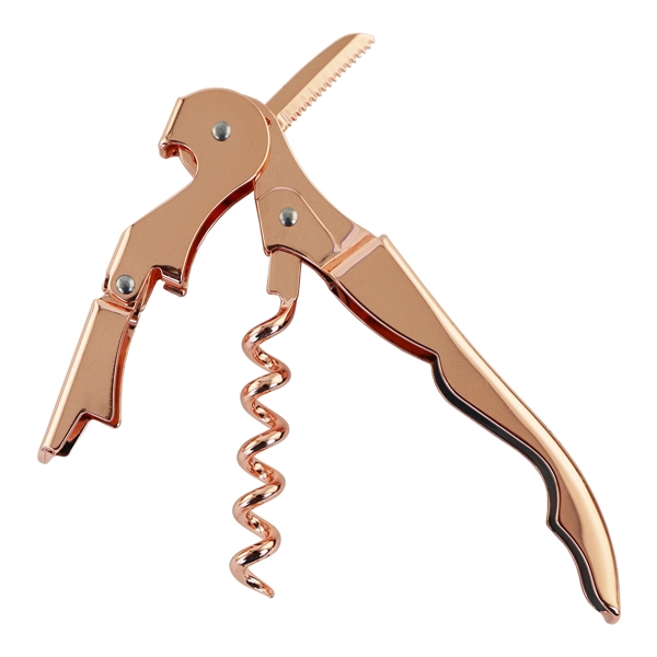 Double-lever waiter's corkscrew with fully plated metals over a stainless steel... from ASI 55450 Franmara Inc