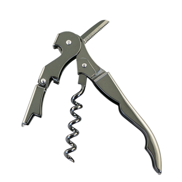 Double-lever waiter's corkscrew with fully plated metals over a stainless steel... from ASI 55450 Franmara Inc