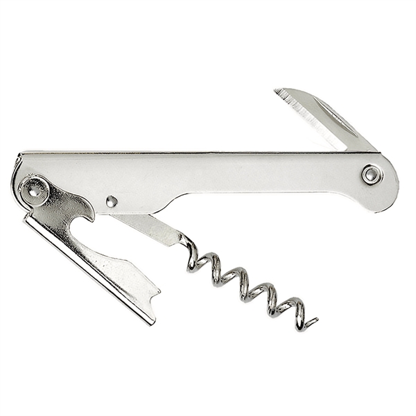 Traditional waiter's corkscrew that's nickel-plated with a straight blade; made in... from ASI 55450 Franmara Inc