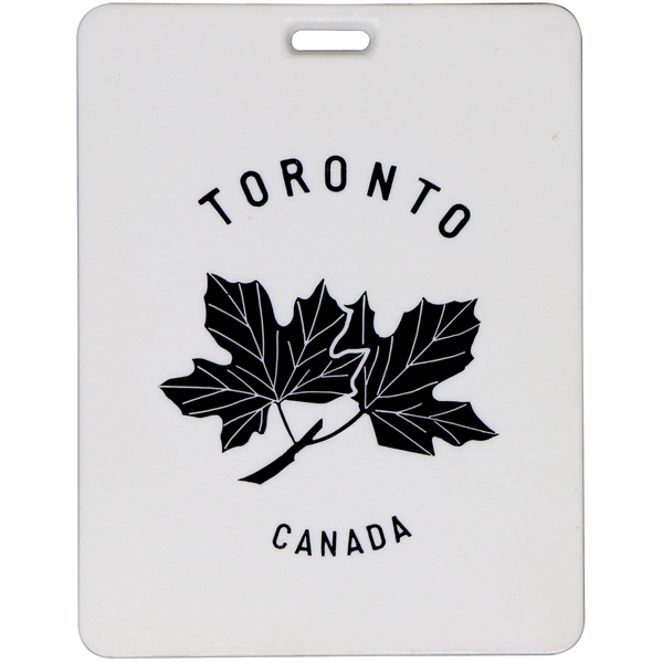 3.25", 3.5" or 4.5" square plastic luggage or golf bag tags.... from ASI 59683 Harco Enterprises LTD / Harco Enterprises