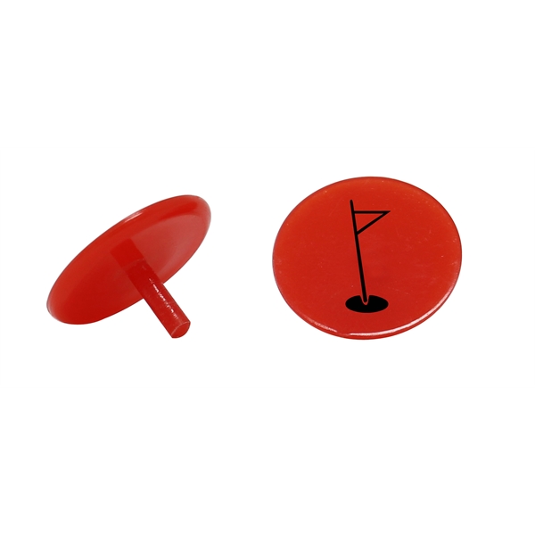 3/4" or 7/8" round plastic golf ball markers.... from ASI 59683 Harco Enterprises LTD / Harco Enterprises