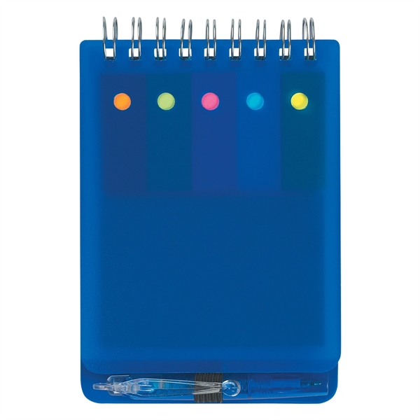 Spiral jotter with sticky notes, flags & pen.... from ASI 61125 Hit Promotional Products / Hit®