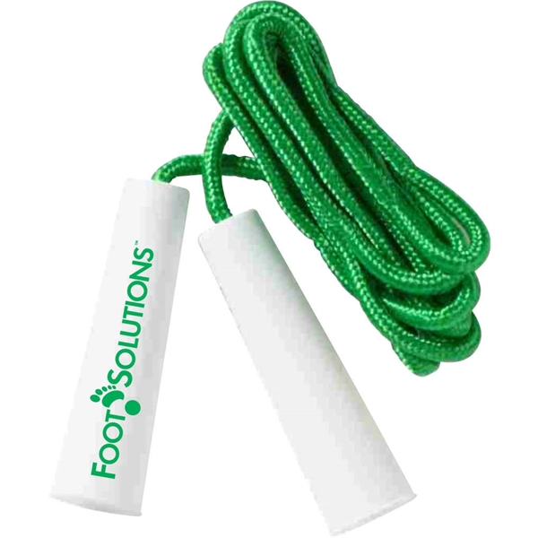 7' color jumping rope with white handles.... from ASI 63549 Jornik Manufacturing Corp / Jornik