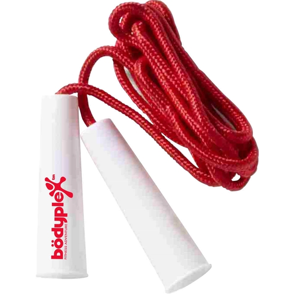 7' color jumping rope with white handles.... from ASI 63549 Jornik Manufacturing Corp / Jornik