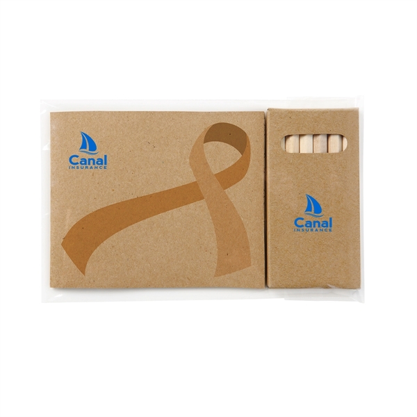 4 1/4" x 3 1/2" Kraft paper awareness ribbon 32-page adult... from ASI 63549 Jornik Manufacturing Corp / Jornik