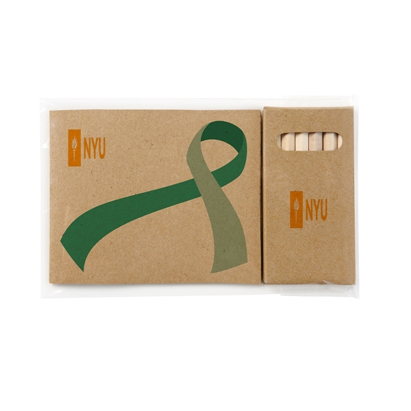 4 1/4" x 3 1/2" Kraft paper awareness ribbon 32-page adult... from ASI 63549 Jornik Manufacturing Corp / Jornik