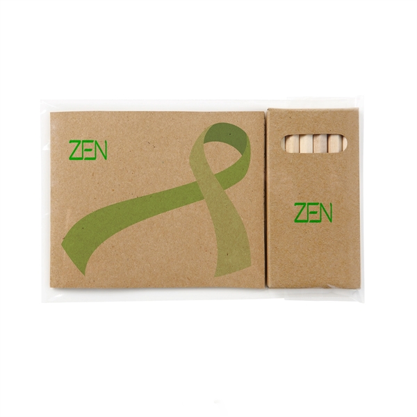 4 1/4" x 3 1/2" Kraft paper awareness ribbon 32-page adult... from ASI 63549 Jornik Manufacturing Corp / Jornik