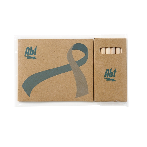 4 1/4" x 3 1/2" Kraft paper awareness ribbon 32-page adult... from ASI 63549 Jornik Manufacturing Corp / Jornik