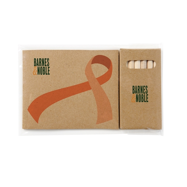 4 1/4" x 3 1/2" Kraft paper awareness ribbon 32-page adult... from ASI 63549 Jornik Manufacturing Corp / Jornik