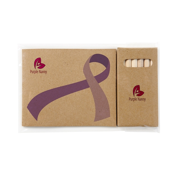 4 1/4" x 3 1/2" Kraft paper awareness ribbon 32-page adult... from ASI 63549 Jornik Manufacturing Corp / Jornik