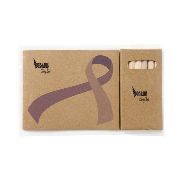 4 1/4" x 3 1/2" Kraft paper awareness ribbon 32-page adult... from ASI 63549 Jornik Manufacturing Corp / Jornik