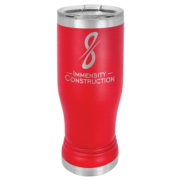 Polar Camel Insulated Stainless Steel Pilsner Tumbler 14 oz with Clear... from ASI 72657 Active Life Promo