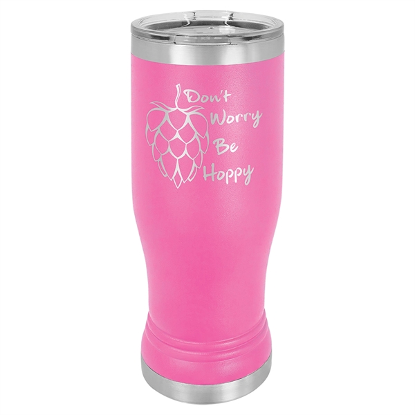 Polar Camel Insulated Stainless Steel Pilsner Tumbler 14 oz with Clear... from ASI 72657 Active Life Promo